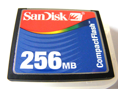 Scheda compact flash - flash, 256mb